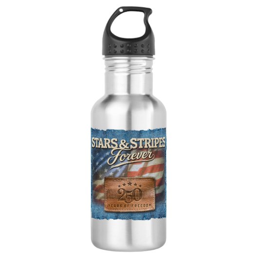 Stars & Stripes - Waterfles (Voorkant)