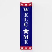 Stars & Stripes Welkom Spandoek (Verticaal)