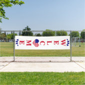 Stars & Stripes Welkom Spandoek (Insitu)