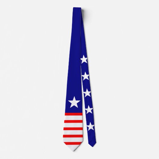 Stars & Stripes wit rood + je achtergrond & ideeën Stropdas (Voorkant)