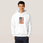 Stars, Stripes & Women’s Rights Distressed Flag Hoodie (Voorkant volledig)