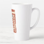 Stars, Stripes & Women’s Rights Distressed Flag Latte Mok (Rechts)