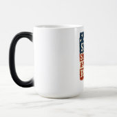 Stars, Stripes & Women’s Rights Distressed Flag Magische Mok (Links)