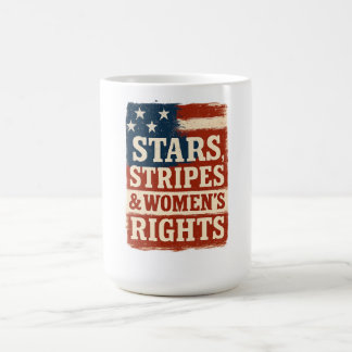 Stars, Stripes & Women’s Rights Distressed Flag Magische Mok