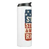 Stars, Stripes & Women’s Rights Distressed Flag Thermosbeker (Gedraaid links)