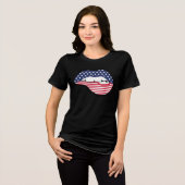 Stars & Stripes zoenen Tri-Blend Shirt (Voorkant volledig)
