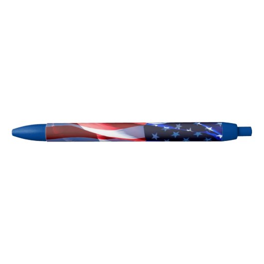 "Stars & Stripes" Zwarte Inkt Pen (Voorkant)