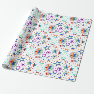 Stars Tattoos gekleurd + jouw ideeën Cadeaupapier