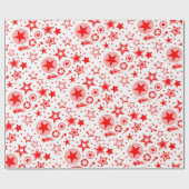 Stars Tattoos rood + jouw ideeën Cadeaupapier (Vlak)
