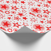 Stars Tattoos rood + jouw ideeën Cadeaupapier (Hoek)