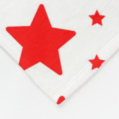 Stars Tattoos rood + jouw ideeën Fleece Deken (Hoek)