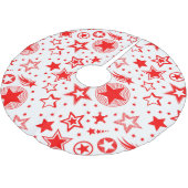 Stars Tattoos rood + jouw ideeën Kerstboom Rok (Gekanteld)