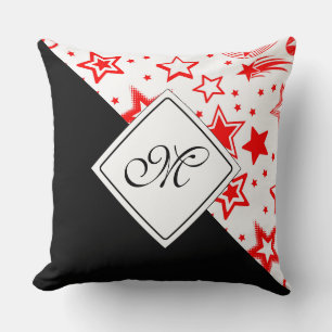Stars Tattoos rood + jouw ideeën Kussen