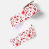 Stars Tattoos rood + jouw ideeën Satijnen Lint (Achterkant)