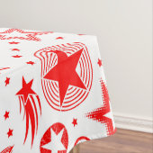 Stars Tattoos rood + jouw ideeën Tafelkleed (Voorbeeld)