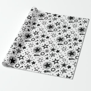 Stars Tattoos zwart + jouw ideeën Cadeaupapier