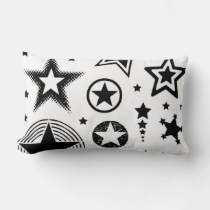 Stars Tattoos zwart + jouw ideeën Kussen