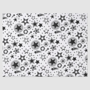 Stars Tattoos zwart + jouw ideeën Tissuepapier