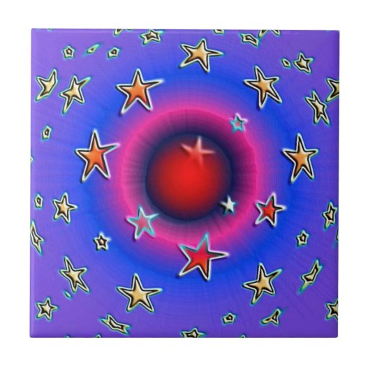 Stars Tile Tegeltje (Voorkant)