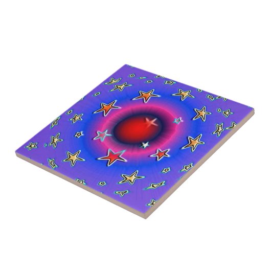 Stars Tile Tegeltje (Zijkant)