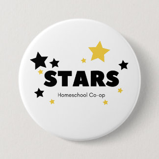 STARS-toets geel Ronde Button 7,6 Cm