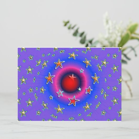 Stars Uitnodiging (Staand voorkant)