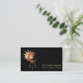 *~* Stars Universe Cosmic Moon Beams Sun Rays Visitekaartje (Staand voorkant)