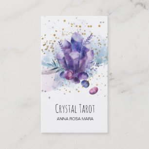 *~* Stars Universe Cosmos CrystalsTarot Psychic Visitekaartje