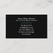 *~* Stars Universe Nebula Galaxy Cosmic Visitekaartje (Achterkant)