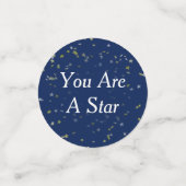 Stars van de aftredingspartij confetti (Kleine voorkant)