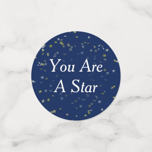 Stars van de aftredingspartij confetti (Kleine voorkant)