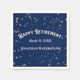 Stars van de aftredingspartij servet