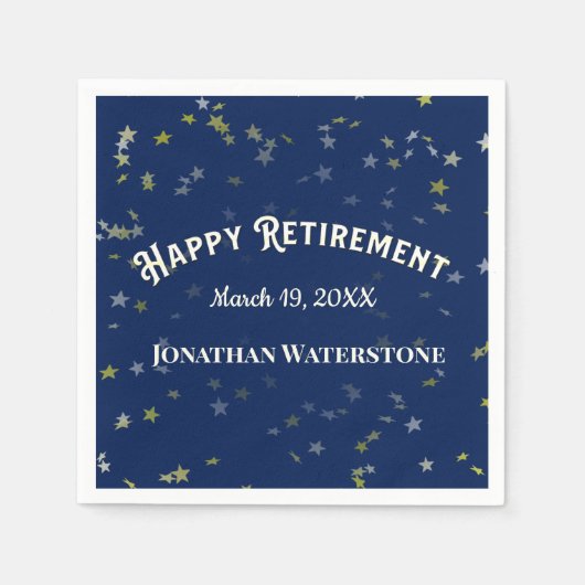 Stars van de aftredingspartij servet (Voorkant)