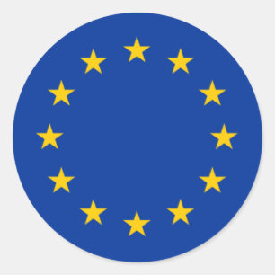 Stars van de Europese Unie Ronde Sticker