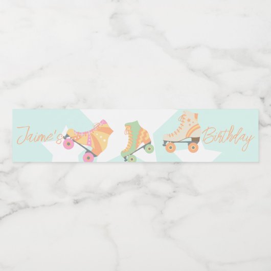 Stars van de graafster van de afgelopen dag waterfles etiket (Enkel label)