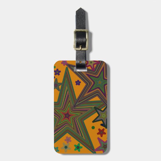 Stars van de Oranje Groene Partij Bagagelabel (Voorkant verticaal)