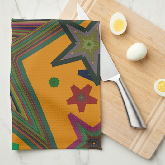 Stars van de Oranje Groene Partij Theedoek (Quarter Fold)