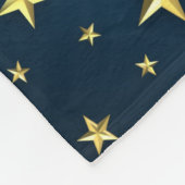 Stars-veld op diep middernacht Blue Sky Fleece Deken (Hoek)