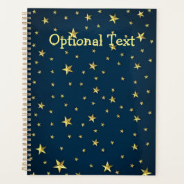 Stars-veld op diep middernacht Blue Sky Planner