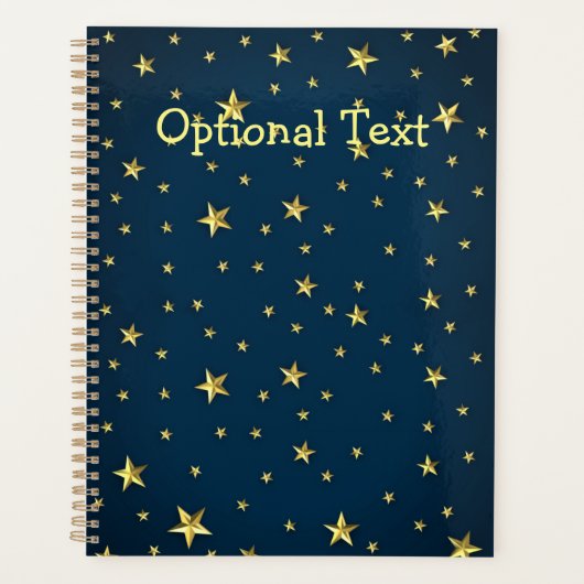 Stars-veld op diep middernacht Blue Sky Planner (Voorkant)