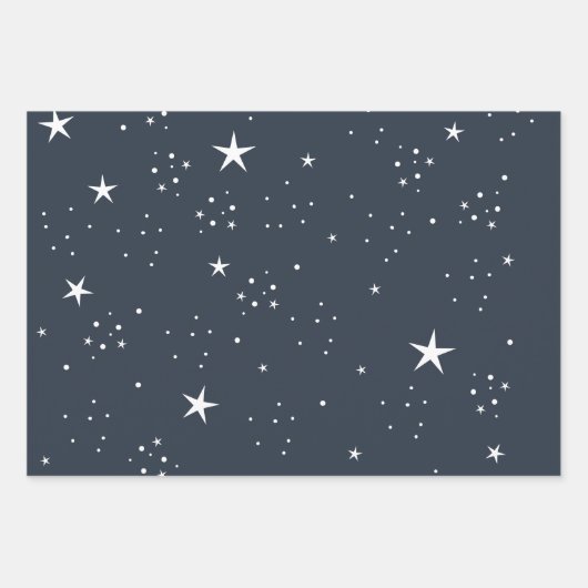 Stars Verpakking papierset van 3 Inpakpapier Vel (Voorkant 3)