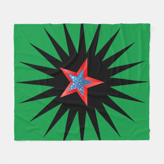 Stars vlooiendeken. fleece deken (Voorkant (Horizontaal))