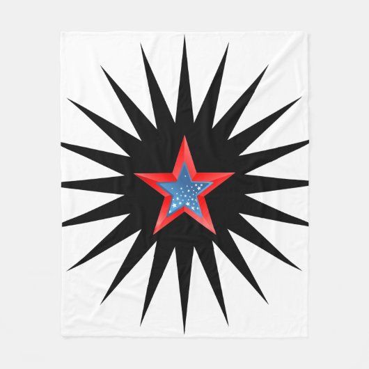 Stars vlooiendeken. fleece deken (Voorkant)