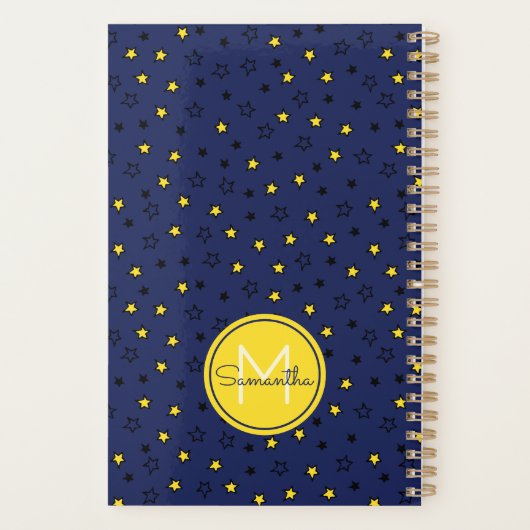 Stars voor de nachtelijke hemelvaart op het marine planner (Achterkant)