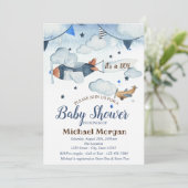 Stars voor de Waterverf van de luchtkoek, wolken,  Kaart (Staand voorkant)