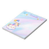 Stars voor Waterverf van pasta en Baby Unicorn Notitieblok (Linkerzijde)