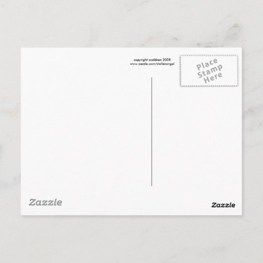 Stars vormen briefkaart (Achterkant)