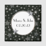 Stars Wedding Magnet<br><div class="desc">This Stars Wedding Magnet makes a great wedding favor. Customize with your own text.</div>