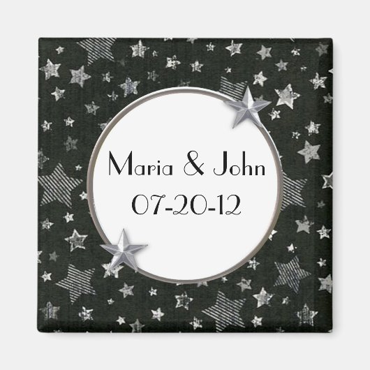 Stars Wedding Magnet (Voorkant)