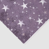 Stars White met Paarse achtergrond-ontkoppeling Tissuepapier (Detail)